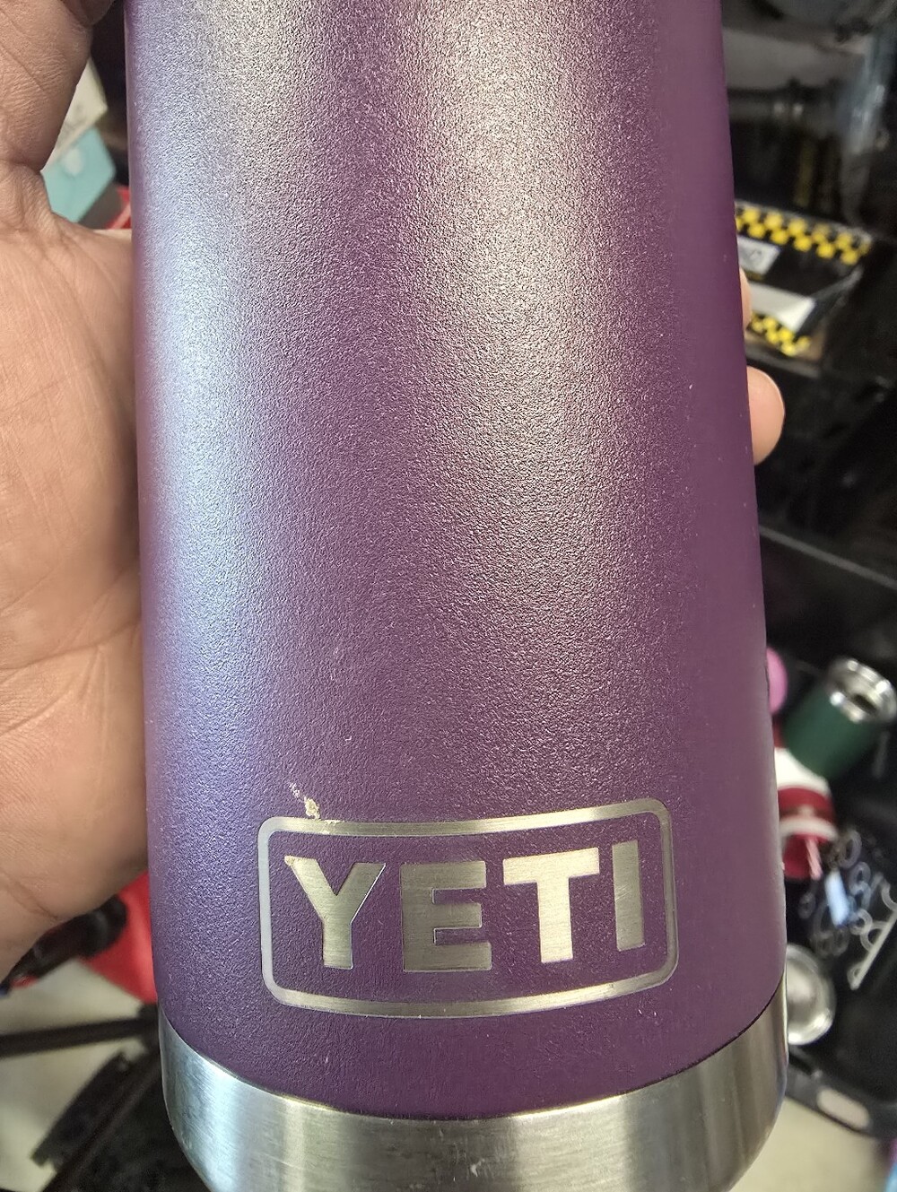 Yeti Travel Mug in Plum Purple with Black Lid - Picture 2 of 3